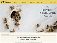 Tablet Screenshot of beeweaver.com